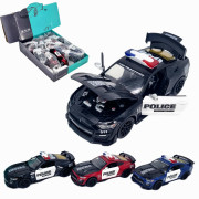 Модель металл., Ford Mustang GT500, полиция спорткар, 1:24