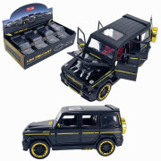 Мет. мод. Mercedes-Benz Brabus,откр. капот, багаж., двери, , со светом и звуком, 1:24 Чёрный