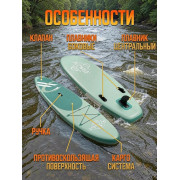 SUP-доска 145 кг, зеленая