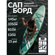 SUP-доска 145 кг, зеленая