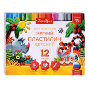 Пластилин детский повышенной мягкости, 12 цв