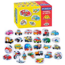 Пазл 52 "Техника". 18х11х6,5 см.