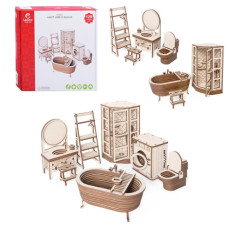 Модель "Набор мебели Ванная", 18х18х5 см