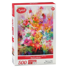 Пазл 500 Краски весны. 19х29х4 см.