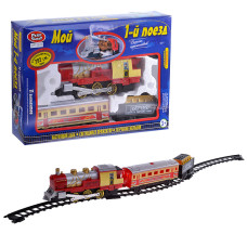 Железная дорога Мой 1-й Поезд" 282см, 11 эл., на батарейках, в коробке, 38х26х7 см.