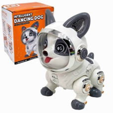 Собака интерактивная на бат., танцует, св-зв., 16х19х12 см.