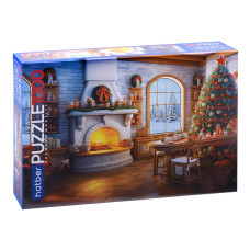 Пазлы 1000 "Premium" "В ожидании праздника". 33х21х5,5 см.