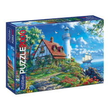 Пазлы 2000 "Дом с маяком" Premium 37х27х5,5 см