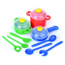 Набор детской посуды "Шеф-повар" (12 дет.), 18х17х17 см