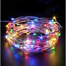 Гирлянда "Роса" , цвет ламп зеленый, 100 LED, 10 м.