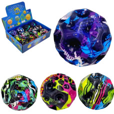 Мячик попрыгун Луна граффити,  bouncy ball, 6 см