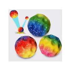 Мячик попрыгун Луна, цвет в ас.,  bouncy ball, 9 см
