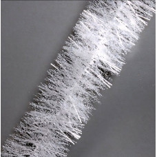 Мишура белая заснеженная 10х200 см.