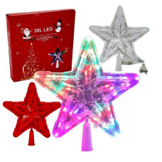 Верхушка на елку "Звезда" 30L. в кор., 24,5х24,5х4 см.