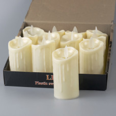 Свеча на бат., свет, 10х5х5 см