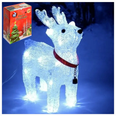 Новогоднее украшение "Олень" свет., в кор., 19х25х10 см.