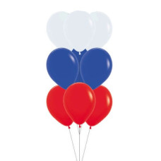 Наб. шаров 9шт. 12" цвет Триколор