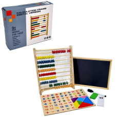 Деревянные счеты + магнитномаркерная доска, 25х21х5 см