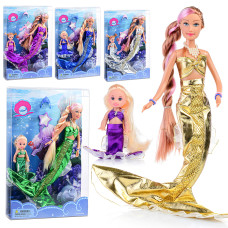 Набор кукол "Русалка с малышкой" в кор. 34х23х6 см.