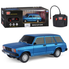 Машина р/у LADA ВАЗ-2104 18 см, (свет, синий) в кор., 39х11х13 см