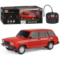 Машина р/у LADA ВАЗ-2104 18 см, (свет, красный) в кор., 39х11х13 см