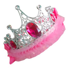 Корона карнавальная, диадема. с эл.гирляндой. 15х13х7 см.