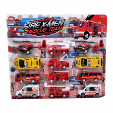 Набор техник. Пожарная служба на листе, 12 предм., 48х41х4 см