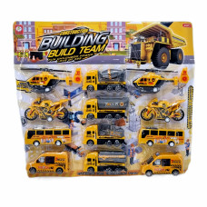 Набор строительная техника на листе, 12 пред.,48х41х4см