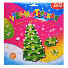 Игрушка из фетра своими руками. Ёлочка. 21х22х1 см.