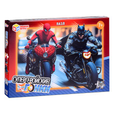 Пазлы 260 "Супергеройские гонки" 285х190х33 мм.