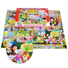 Настольная игра-ходилка "Барбоскины". 33х21х3 см.