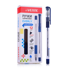 Ручка шариковая "Everly" d=0,7 мм, ультра гладкое письмо, чернила на масляной основе, с прозр. корп.