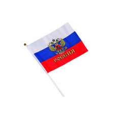 Флаг России с гербом 22х16 см