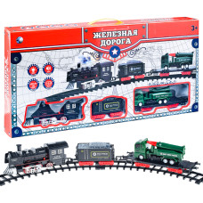 Железная дорога "Счастливый путь" свет/звук, в коробке. 58х28х7 см.