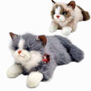 Кошка муз. с шариками антистресс, лежит. 40 см.