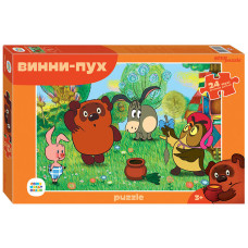 Пазлы maxi 24 "Винни Пух (new)" (С/м). 38х25х4 см.