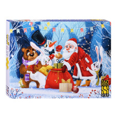 Пазлы 160 "Мешок подарков". 33х22х6 см.