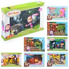 Пазлы 120 "Маша и Медведь - 2" (Анимаккорд) 18х12,5х2,5 см