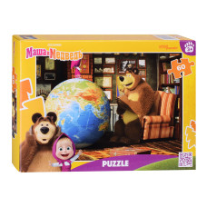 Пазлы 60 "Маша и Медведь", 19х14х3,5 см