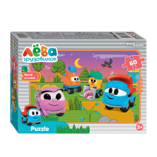 Пазлы 60 "Грузовичок Лёва. Друзья. 13х17х3 см.