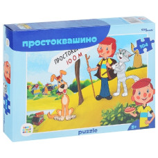 Пазлы 104 "Простоквашино (new)" (С/м). 18х12,5х3,5 см.