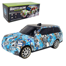 Машина на бат., св/зв., "GRAFFITI RACING", 26х12х10 см.