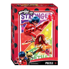 Пазлы 35 "Леди Баг и Супер-Кот" (ZAGTOON – METHOD). 18х12,5х3,5 см.