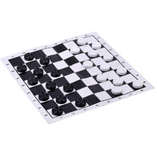 Игра "Шашки" в пакете (поле картон, шашки пластиковые) 16х16х1 см.
