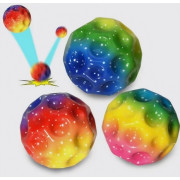Мячик попрыгун Луна радужная,  bouncy ball, 6 см