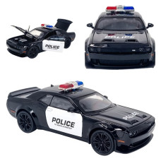 Металл. модель из к/ф "Форсаж" Police "Dodge Challenger SRT", свет, звук, 1:24
