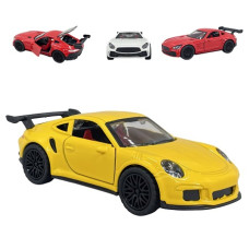 Метал., модель Porsche 911 GT3/Mercedes-Bens AMG GT, 1:36