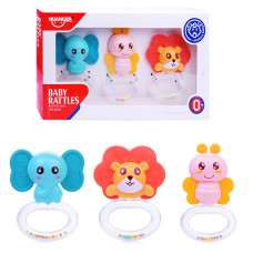 Набор погремушек "Милые зверята" в коробке. 32х18х5,5 см.