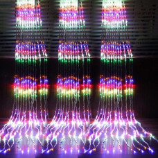 Гирлянда "Водопад", цвет ламп мультиколор, 640 LED, 3х3 м