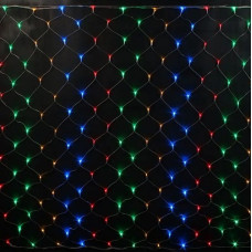 Гирлянда "Сетка", цвет ламп Разноцветный, 200 LED, 2х2 м.